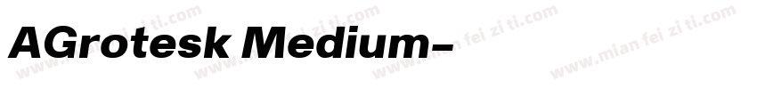 AGrotesk Medium字体转换